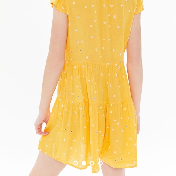 Urban Outfitters Rio Tiered Yellow Romper - Picture 4 of 8